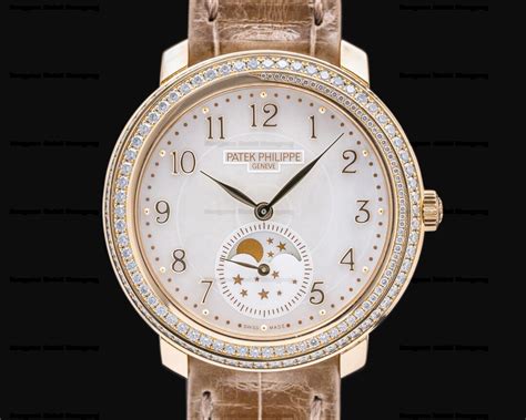 patek philippe calatrava moonphase|patek philippe moon dial.